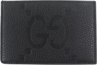 Gucci Pre-owned Card case - Heren - Vintage Accessoires - Zwart - ONE Size - Leer - Vintage