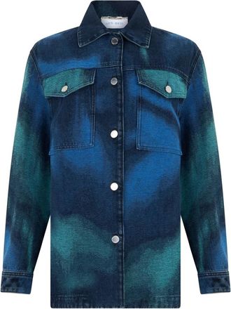 Alberta Ferretti Denim Jassen - Dames - Spijkerjassen - Blauw - S - Denim - Jassen