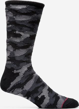 Cole Haan Mens Camo Casual Crew Socks - Black