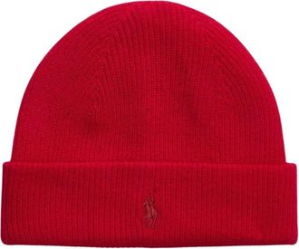 Polo Ralph Lauren Accessoires > Hoeden > Muts - Heren - Hoeden - Rood - ONE Size - Kasjmier - Accessoires