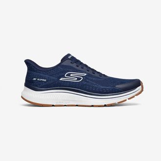 Skechers Go Run Consistent 2.0 - Lockh Mens Performance Trainers Navy Textile - Size UK 10.5