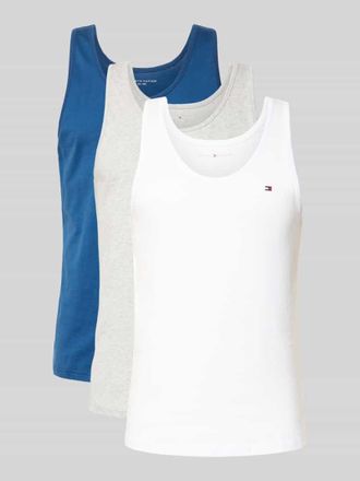 Tommy Hilfiger Regular Fit Tank Top aus reiner Baumwolle im 3er-Pack in Marine, Gr&ouml;&szlig;e XXL