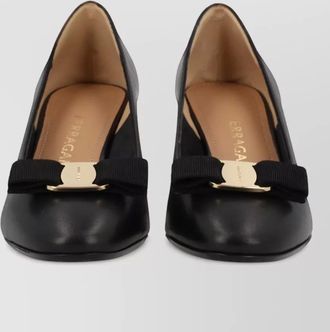 Ferragamo leather vara pump