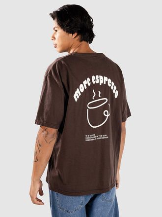 Anerkjendt Akvillads Espresso Print Camiseta marr&oacute;n