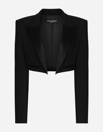 Dolce & Gabbana Giacca - Woman Black Wool 44