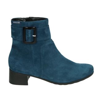 Mephisto Blauwe Westernlaars met Uitneembaar Voetbed - Dames - Laarzen met Hak - Blauw - 40 1/2 EU - Schoenen