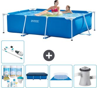 Intex Piscina Con Estructura Rectangular - 220x150x60 Cm - 7-piezas S21107