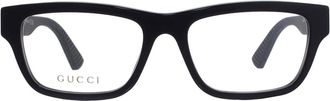 Gucci Demo Rectangular Mens Eyeglasses GG2091O 005 55