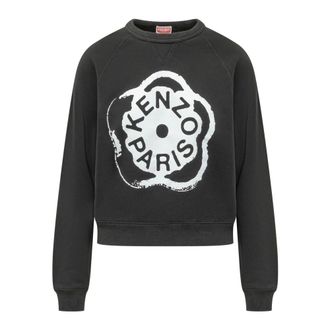 Kenzo Sweatshirts, female, Black, Size: S Boke Flower 2.0 Sweatshirt