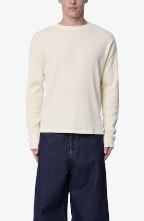 mnml Basic Thermal Long Sleeve T-Shirt in Off White at Nordstrom, Size Xx-Large