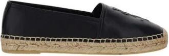 Saint Laurent Espadrilles, female, Black, Size: 6 1/2 US Monogram Espadrilles in Lambskin