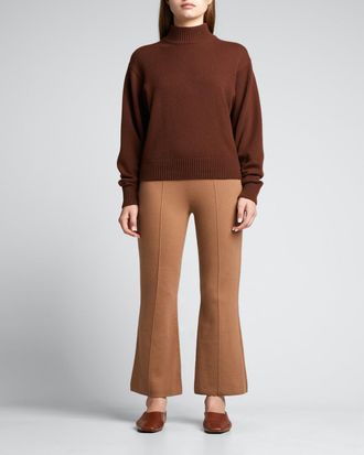 Theory Empire Wool-Blend Flare Pants