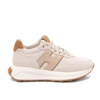 Hogan H641 Sneakers - Dames - Sneakers - Beige - 40 EU - Leer - Schoenen
