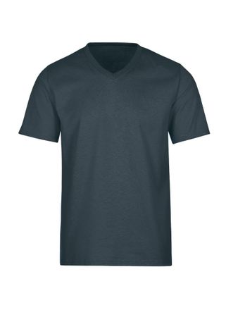 Trigema T-Shirt TRIGEMA TRIGEMA V-Shirt DELUXE Baumwolle, Damen, Gr. 5XL, grau (anthrazit), 100% Baumwolle, Basic, Shirts T-Shirt