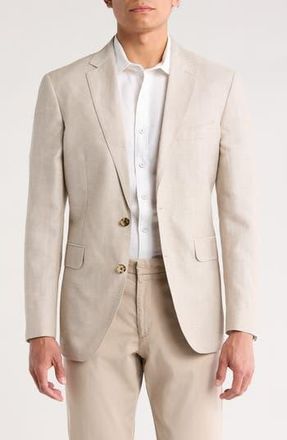 Rodd & Gunn Roving Beach Wool & Linen Sport Coat in Putty at Nordstrom Rack, Size Small