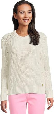 Lilly Pulitzer Belgrave Sweater Womens Sweater Coconut : XXS, Cotton