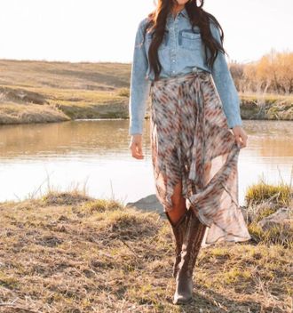 Tasha Polizzi Elias Skirt In Patterned