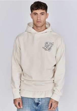 Siksilk Sudadera con capucha gr&aacute;fica crudo para hombre SikSilk M