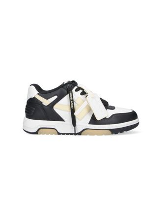 Off-white Glow In The Dark Low-Top Sneakers With Iconic Logo Details