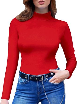 Generic Womens Jumpers,Jersey top,Womens Cashmere Jumpers Oversized Crew Neck Wool Semi Turtleneck Sweaters Casual Pullover Long Sleeve Knitted Base Shirt Lad