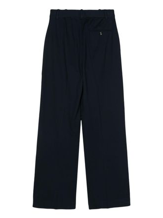 Circolo 1901 Stretch-Cotton Piqu&eacute; Trousers - Navy