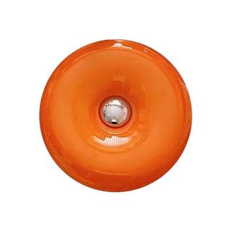 OEM L&aacute;mpara Con Forma De Rosquilla Naranja, L&aacute;mpara Moderna De Mediados De Siglo, L&aacute;mpara De Mesita De Noche, L&aacute;mpara Art D&eacute;co Romana, Hermosa L&aacute;mpara De 