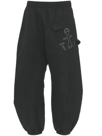 J.W.Anderson Pantaloni sportivi con logo Anchor - Nero