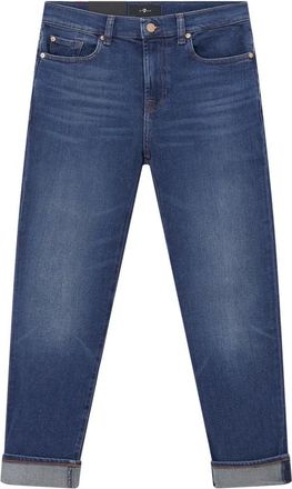 7 For All Mankind Slim-fit Jeans - Dames - Slim Fit Jeans - Blauw - W28 - Denim - Jeans