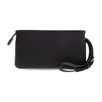 Tod's Tods, Wallets & Cardholders, male, Black, Size: ONE SIZE Leather Wallet With Wrist Strap
