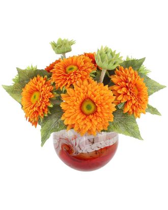 Creative Displays Inc. Sunflowers Arranged In Glass Vase