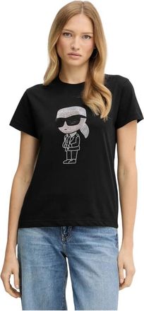Karl Lagerfeld T-Shirts - Dames - T-shirts - Zwart - M - Tops