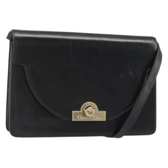 Dior Pre-owned Vintage Shoulder Bag - Dames - Pre-owned - Zwart - Maat: ONE Size Leer