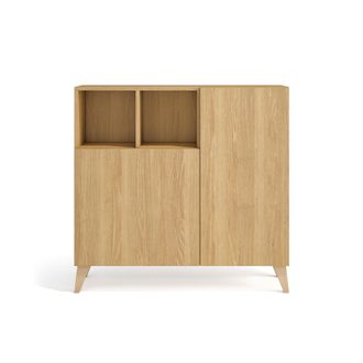 HERDASA Herdasa, Zapatero Modelo Moss, 87x90x27, Roble Dorado - Frente Roble Dorado