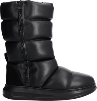 Karl Lagerfeld Winterlaarzen - Dames - Winterlaarzen - Zwart - 39 EU - Leer - Schoenen