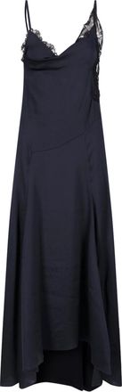 Isabel Marant Lace-Trimmed Spaghetti Straps High-Low Dress