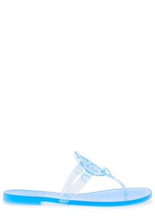 Tory Burch Miller Logo Jelly Sandals - Blue - 10 (IT40.5 / UK7.5)