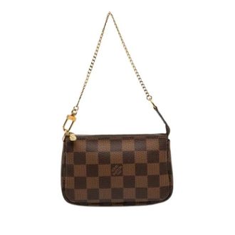 Louis Vuitton Pre-owned Mini Pochette Accessoires - Dames - Vintage Mini Tas - Bruin - ONE Size - Vintage