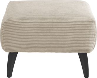 Inosign Polsterhocker »Colori« Holzfussfarbe wählbar, verschiedene Stoffe, hochwertige Stoffqualität