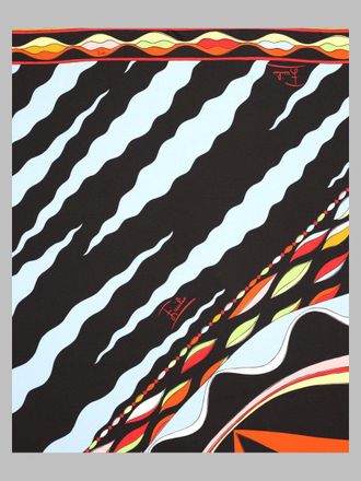 Emilio Pucci Printed Silk Scarf - Multicolor