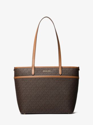 Michael Kors Marlowe Medium Signature Logo Pocket Tote Bag