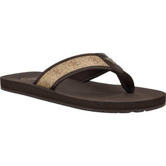 Guess Flip Flop in Light Natural Logo Multi at Nordstrom Rack, Size 11