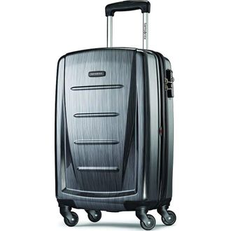 Samsonite Winfield 2 Checked-Medium 24-Inch Hardside Expandable Luggage with Spinner Wheels in Charcoal at Nordstrom