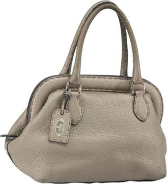 Fendi Pre-owned Handbags, female, Beige, Size: ONE SIZE Pre-owned Vintage Handbag