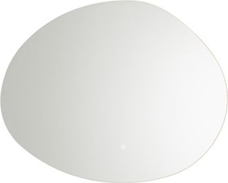 QAZQA Qazqa Dise&ntilde;o Espejo De Ba&ntilde;o De 80 Cm Con Led Y Funci&oacute;n Antivaho - Biba Vidrio Org&aacute;nica Incluye Led Max. 1 X 23 Watt