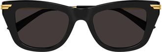 Bottega Veneta Sunglasses Bv1369 S 001 Black/Grey Women