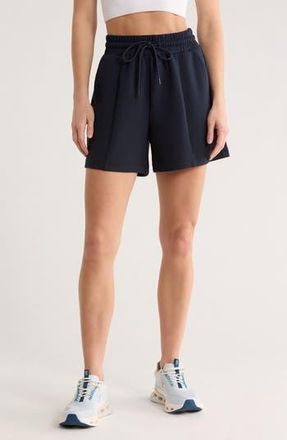 Zella Whisper Knit High Waist Shorts in Navy Sapphire at Nordstrom Rack, Size X-Small