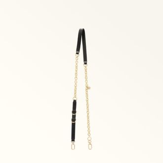 Furla Delia Tracolla Nero Nero Pelle Di Vitello Sidney + Metallo Donna