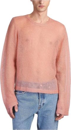 Séfr Truien & Vesten, Heren, Roze, M, Rose Sheer Mohair Sweater