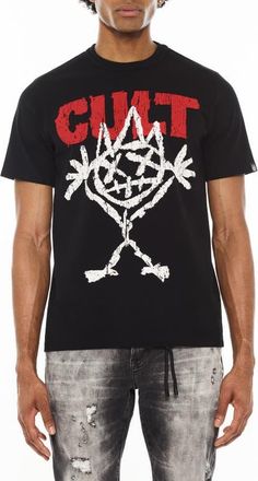 Cult of Individuality Crewneck Graphic T-Shirt in Black at Nordstrom, Size X-Large