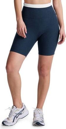 Beyond Yoga Spacedye Trophy Bike Shorts in Nocturnal Navy/cloud at Nordstrom Rack, Size Medium